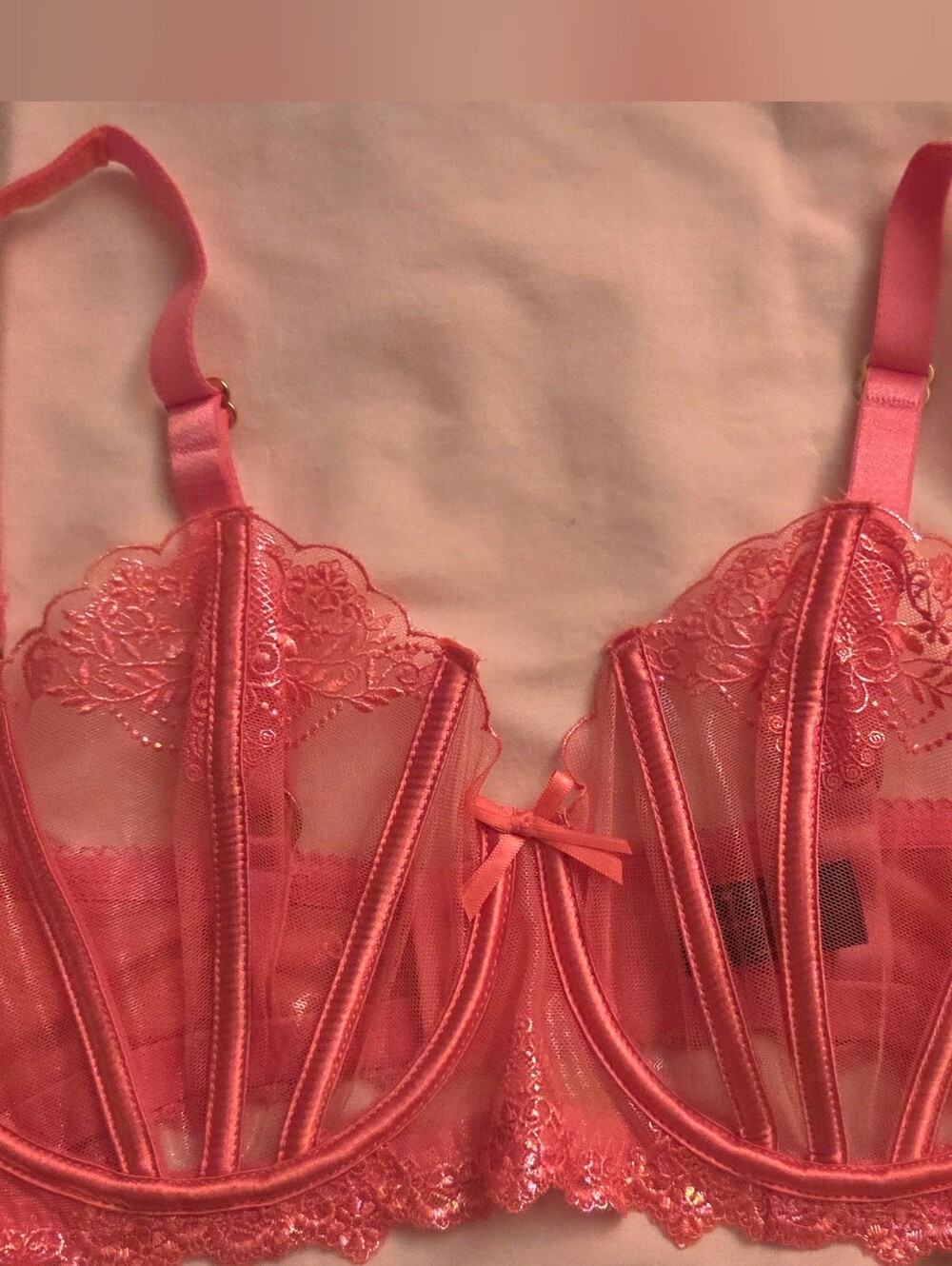 Honey Birdette Natalie Wild Pink Bra 34G NWOT